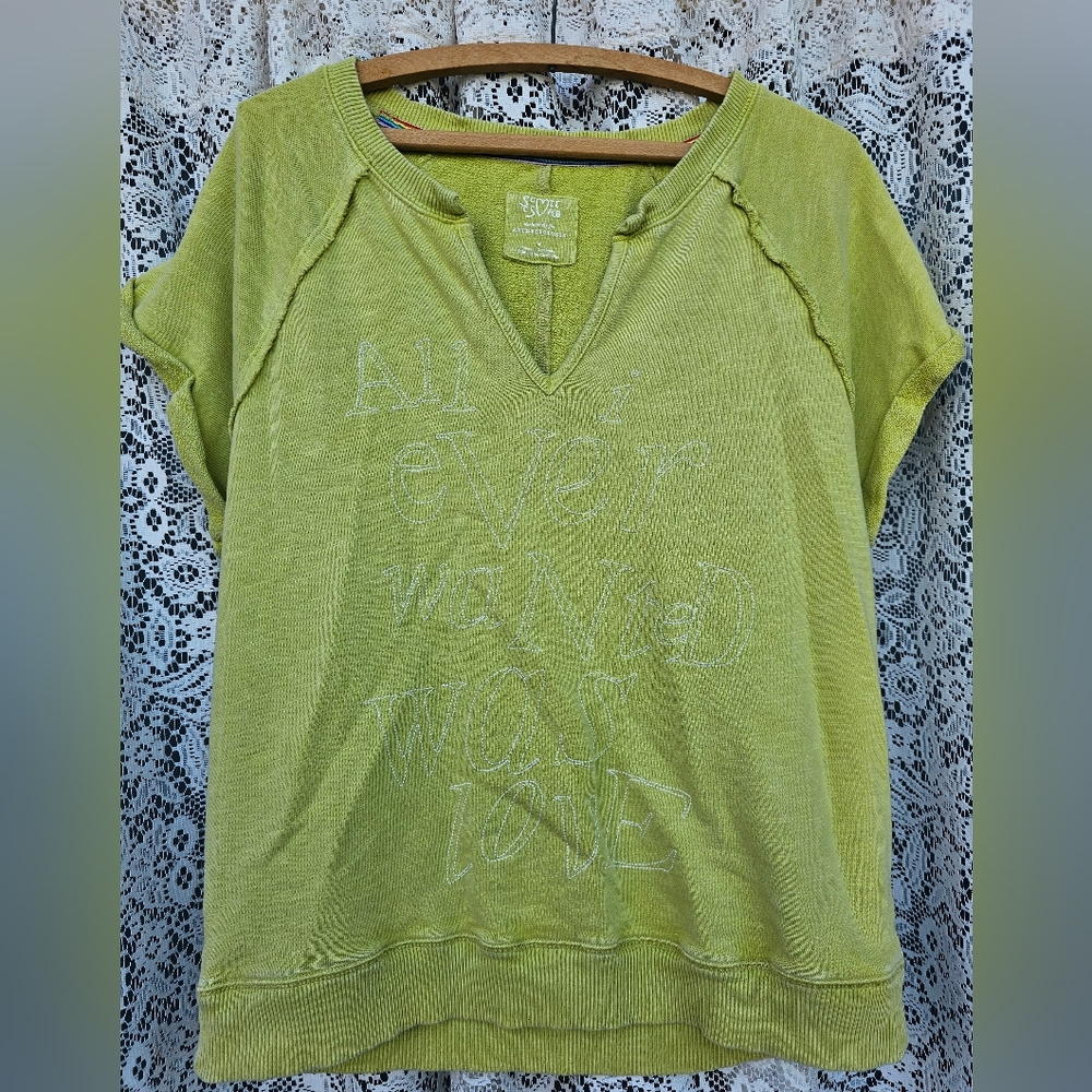 Anthropology Short Sleeve Sweater